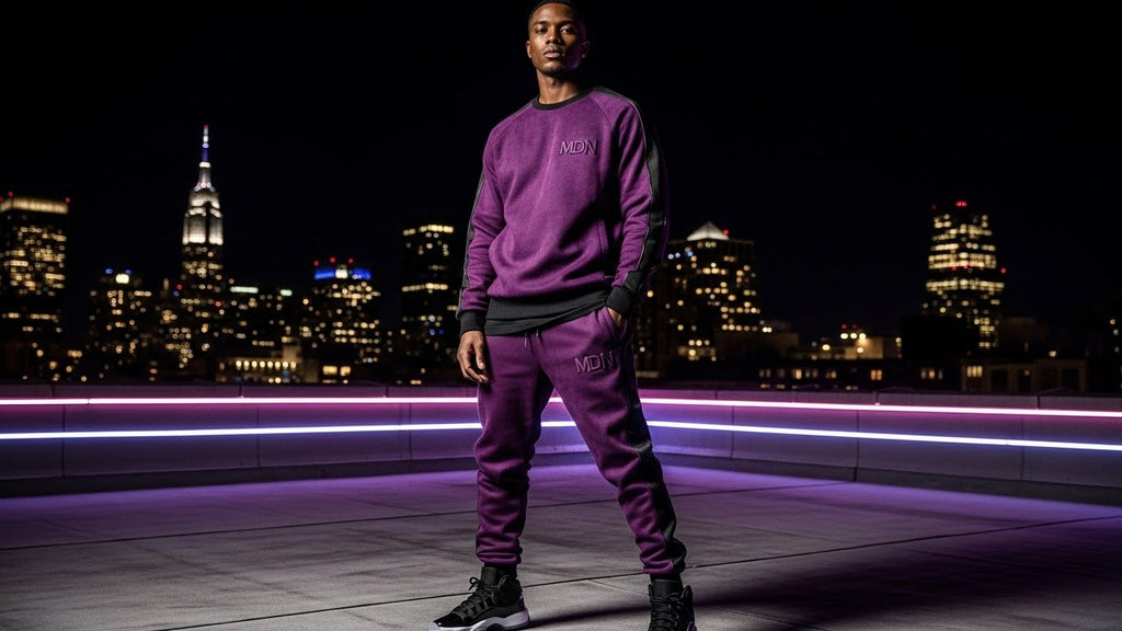 MDN Bordeaux Set to Match Jordan 40 - Men's - Side View