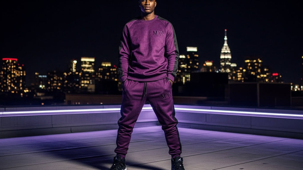 MDN Bordeaux Set to Match Jordan 40 - Men's - Full Body