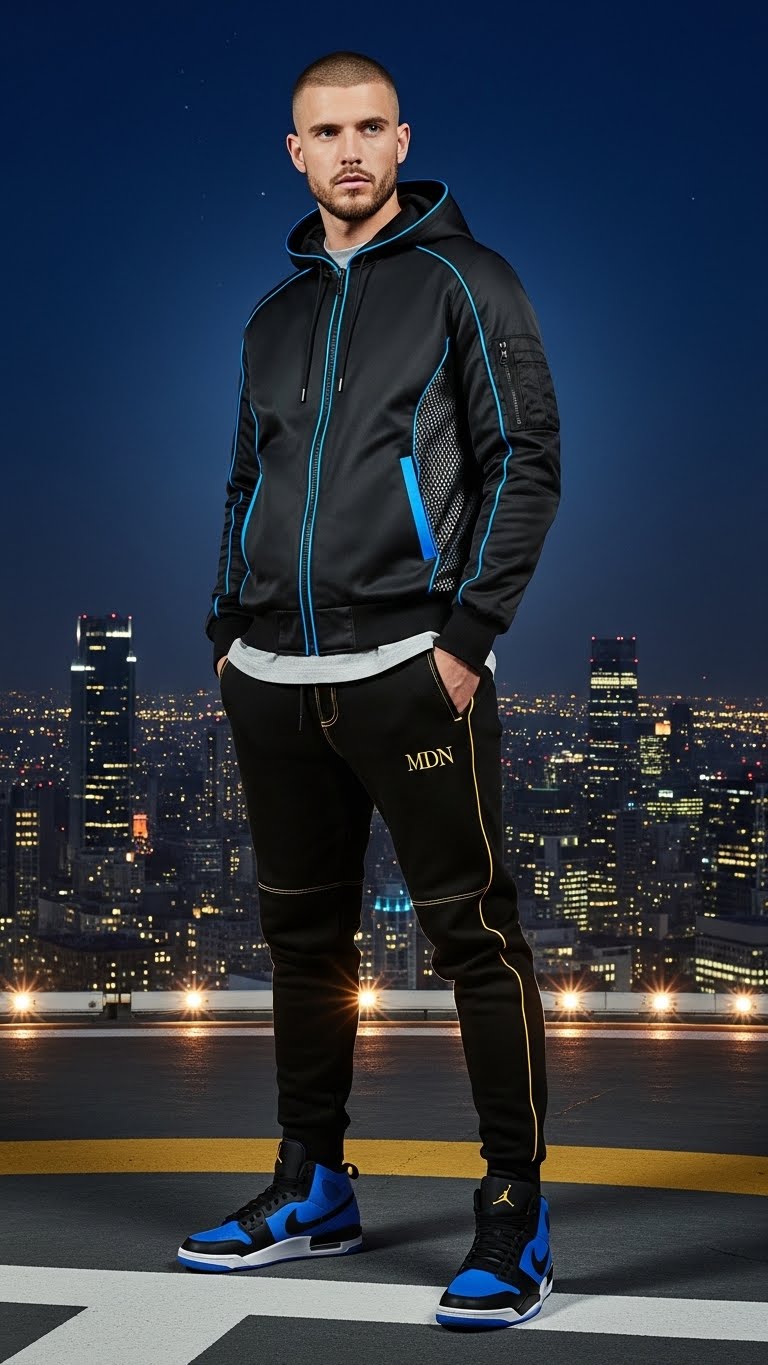 MDN Men's Gamma Blue Set Jordan Match Full Body